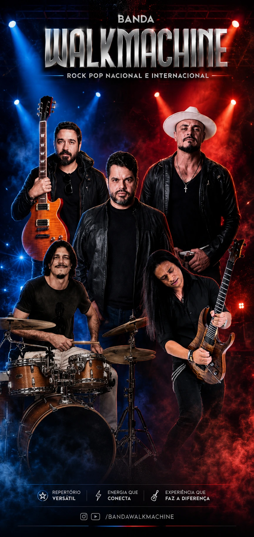 Integrantes da banda Walkmachine